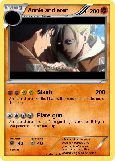 Pokemon Annie and eren
