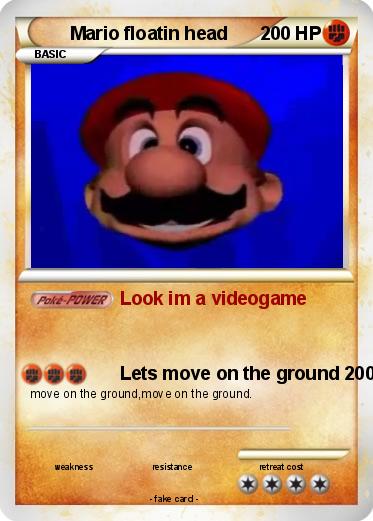 Pokemon Mario floatin head