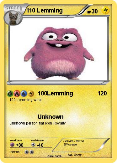 Pokemon 110 Lemming