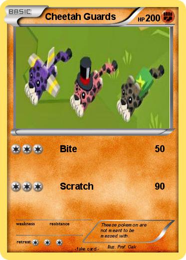 Pokemon Cheetah Guards
