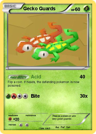 Pokemon Gecko Guards