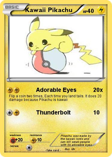 Pokemon Kawaii Pikachu