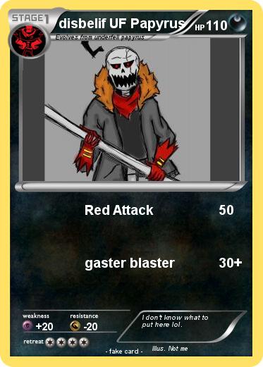 Pokemon disbelif UF Papyrus