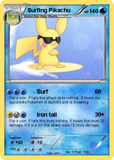 Pokemon Surfing Pikachu