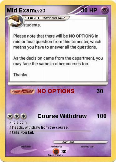 Pokemon Mid Exam