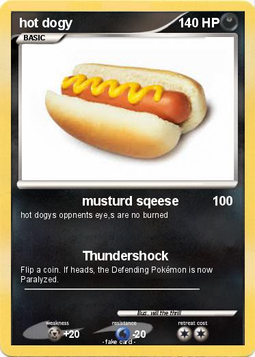 Pokemon hot dogy