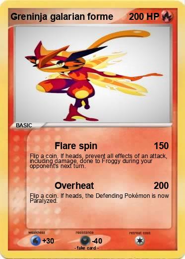 Pokemon Greninja galarian forme