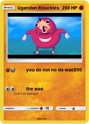 Pokemon Ugandan Knuckles