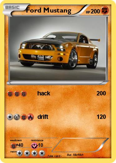 Pokemon Ford Mustang