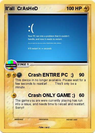 Pokemon It'all  CrAsHeD