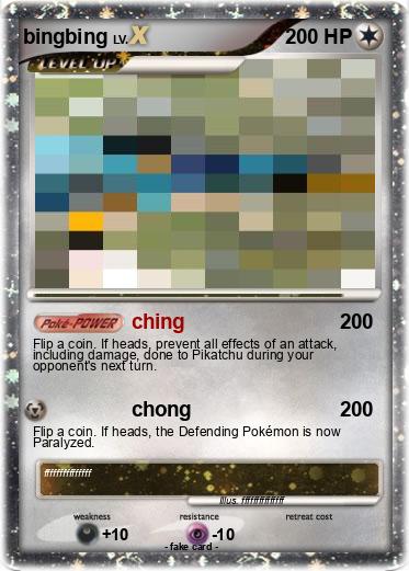 Pokemon bingbing
