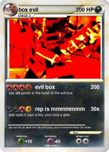 Pokemon box evil