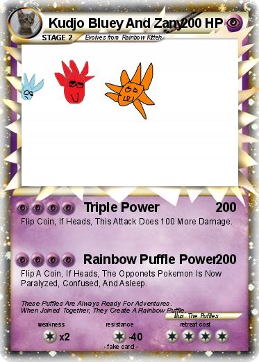 Pokemon Kudjo Bluey And Zany
