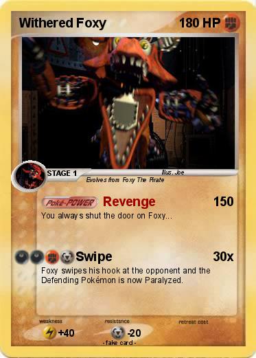Pokemon Withered Foxy