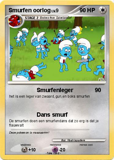 Pokemon Smurfen oorlog