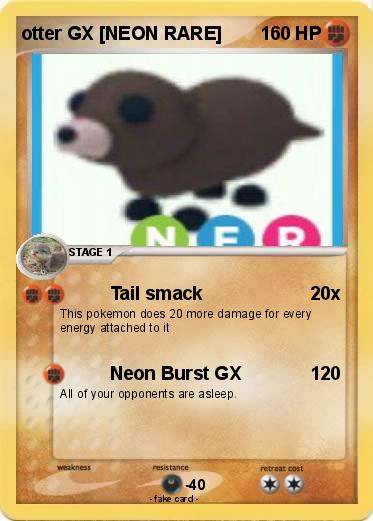 Pokemon otter GX [NEON RARE]