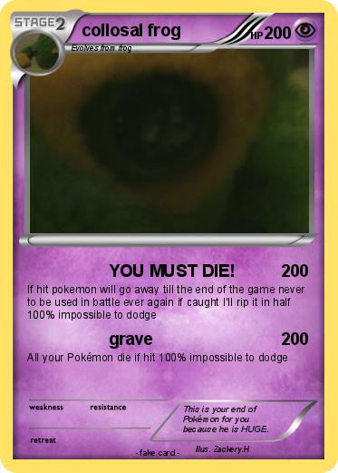 Pokemon collosal frog