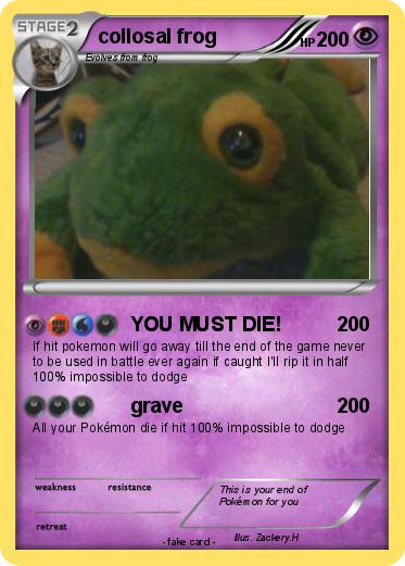Pokemon collosal frog