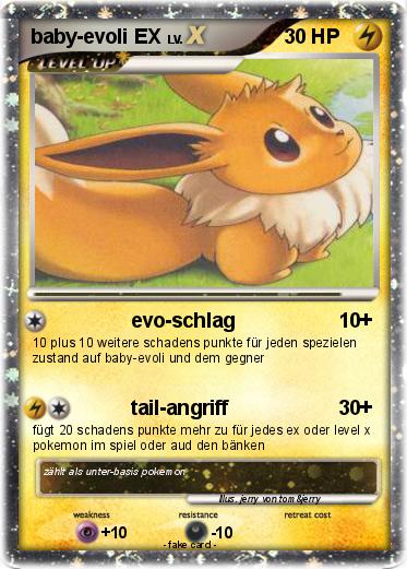 Pokemon baby-evoli EX