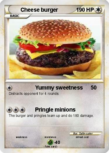 Pokemon Cheese burger