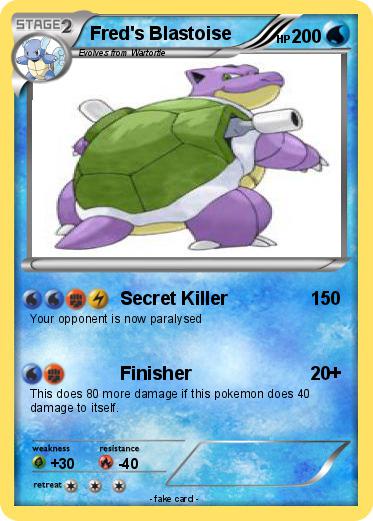 Pokemon Fred's Blastoise