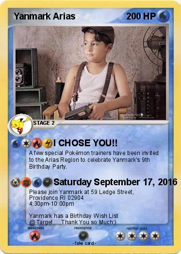 Pokemon Yanmark Arias