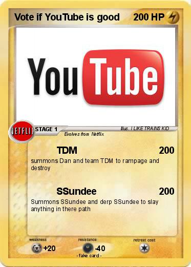 Pokemon Vote if YouTube is good