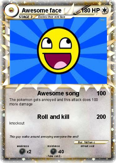 Pokemon Awesome face