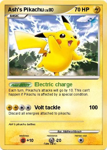 Pokemon Ash's Pikachu