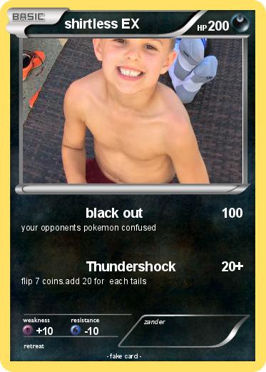 Pokemon shirtless EX