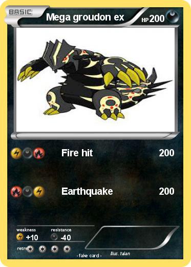 Pokemon Mega groudon ex
