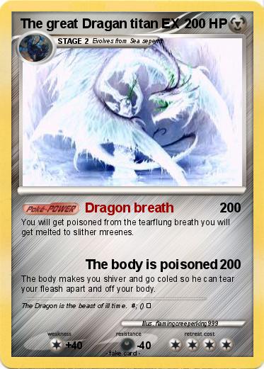 Pokemon The great Dragan titan EX