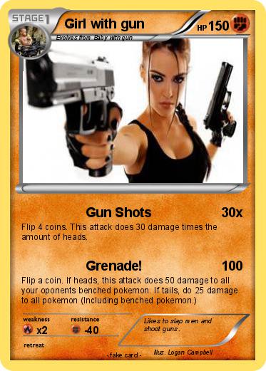 Pokemon Girl with gun