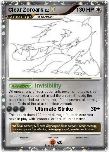 Pokemon Clear Zoroark