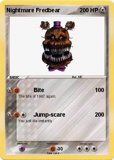 Pokemon Nightmare Fredbear