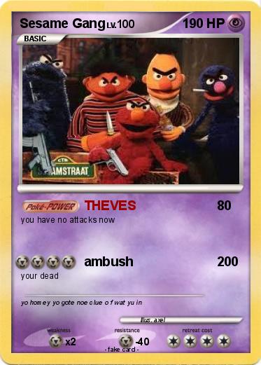 Pokemon Sesame Gang