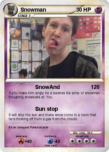 Pokemon Snowman