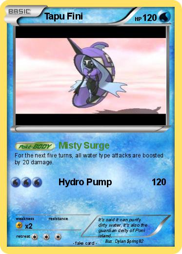 Pokemon Tapu Fini