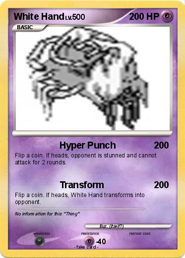 Pokemon White Hand