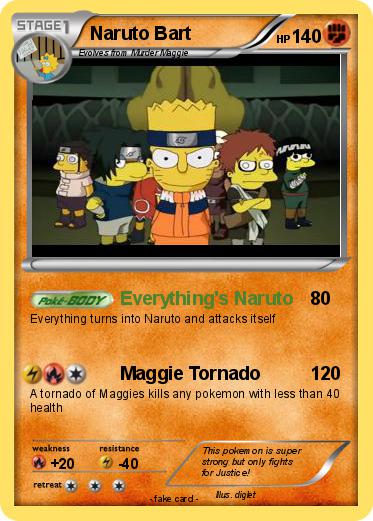 Pokemon Naruto Bart