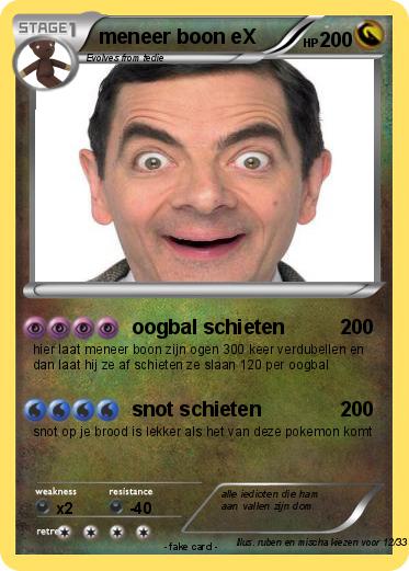 Pokemon meneer boon eX