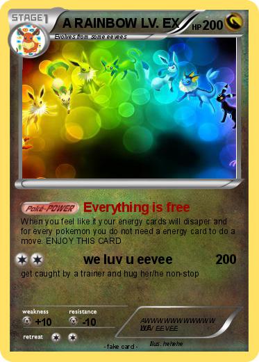 Pokemon A RAINBOW LV. EX