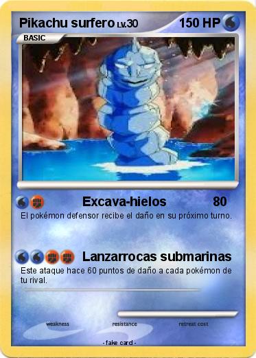 Pokemon Pikachu surfero