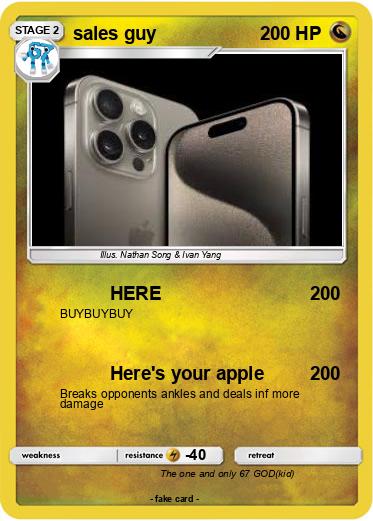 Pokemon sales guy