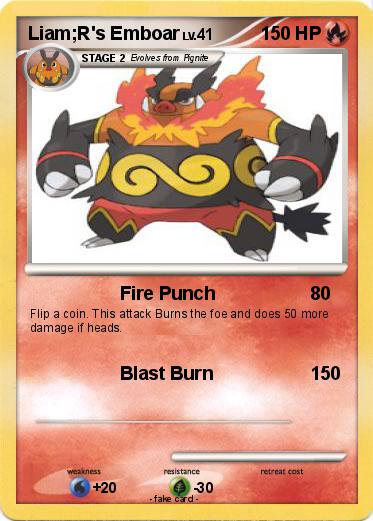 Pokemon Liam;R's Emboar