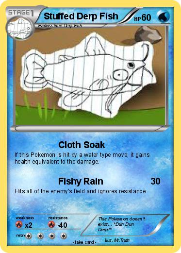 Pokemon Stuffed Derp Fish