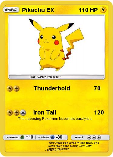 Pokemon Pikachu EX