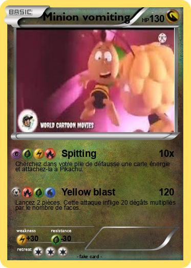 Pokemon Minion vomiting