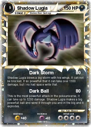 Pokemon Shadow Lugia
