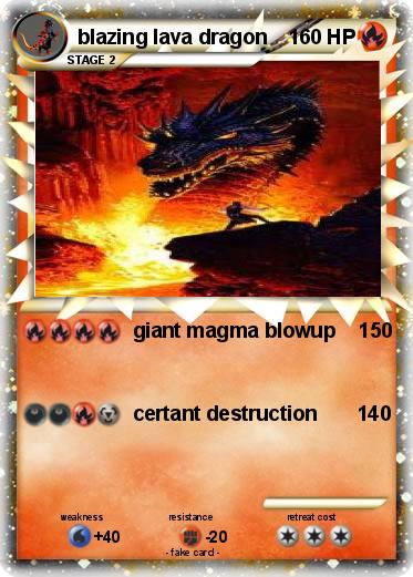 Pokemon blazing lava dragon